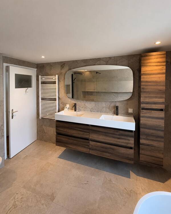 Stijlvolle Badkamer met Tegels