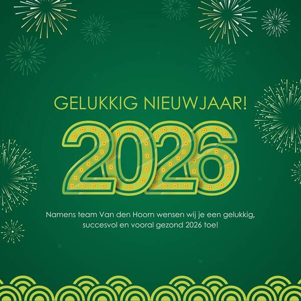 Gelukkig Nieuwjaar van Van den Hoorn!