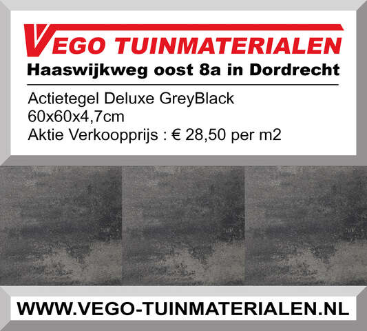 Tuintegel in de aanbieding