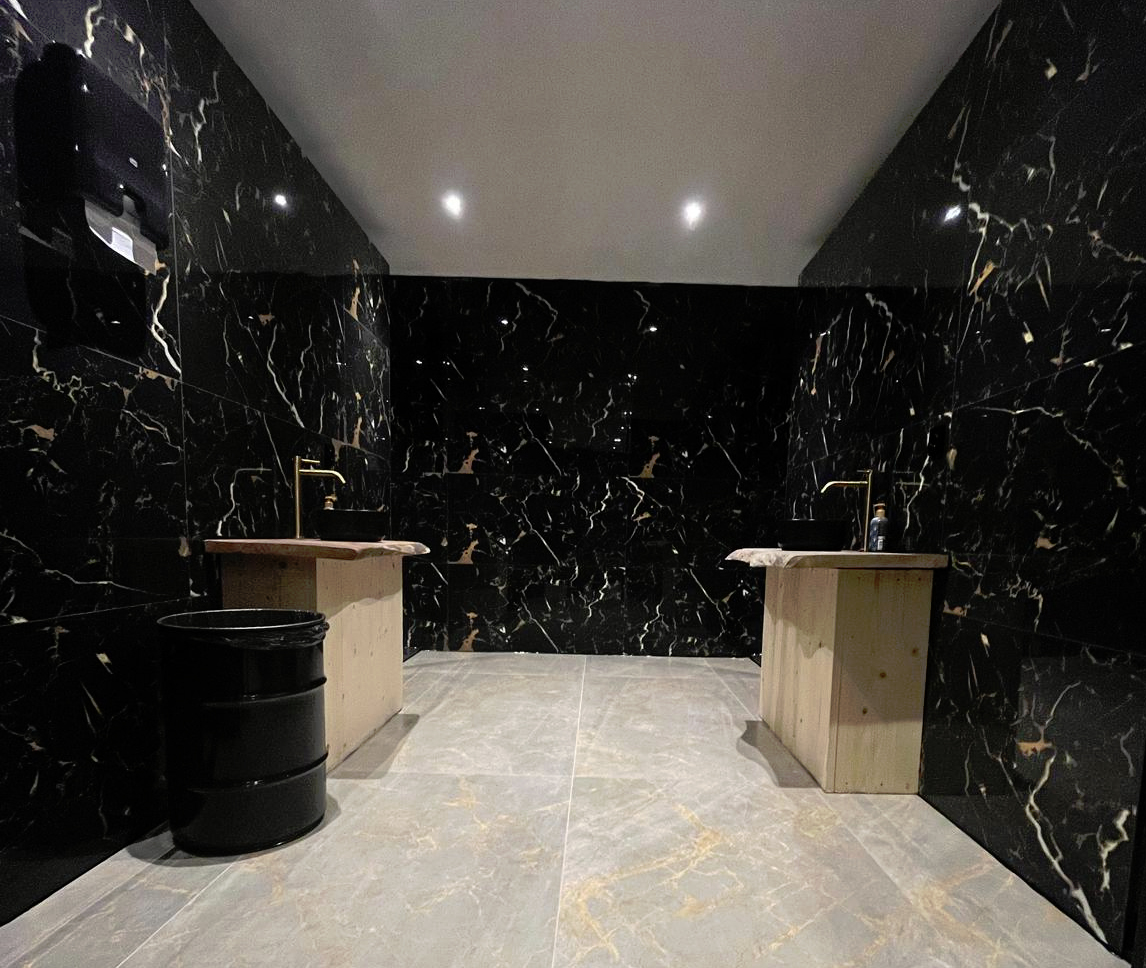 Venetia Black & Gold 60x120 Vloer- en Wandtegel