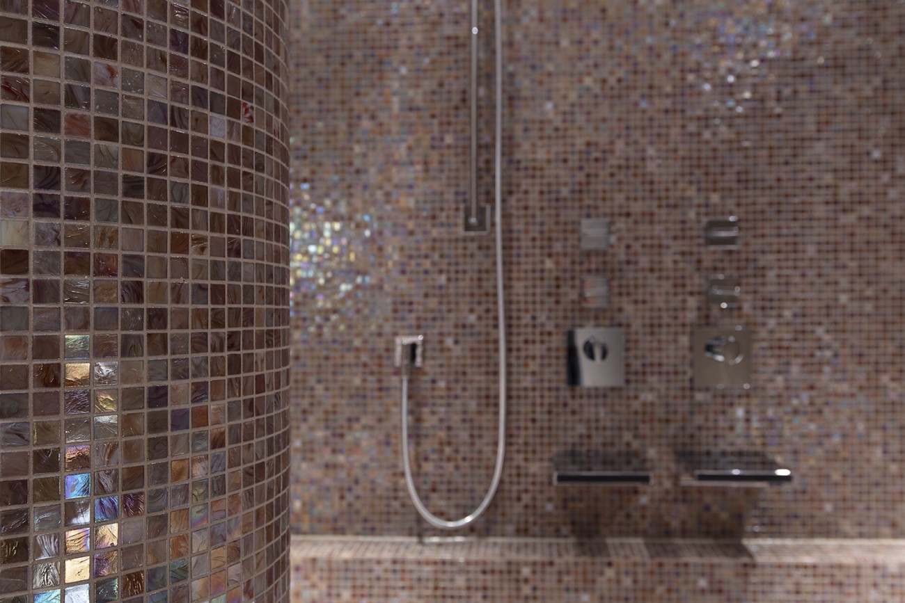 Mozaïek tegels bij TGS Huizen