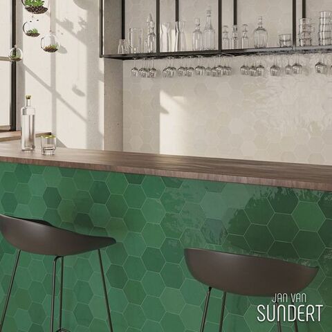 | Groene Hexagon Tegel | ✨
