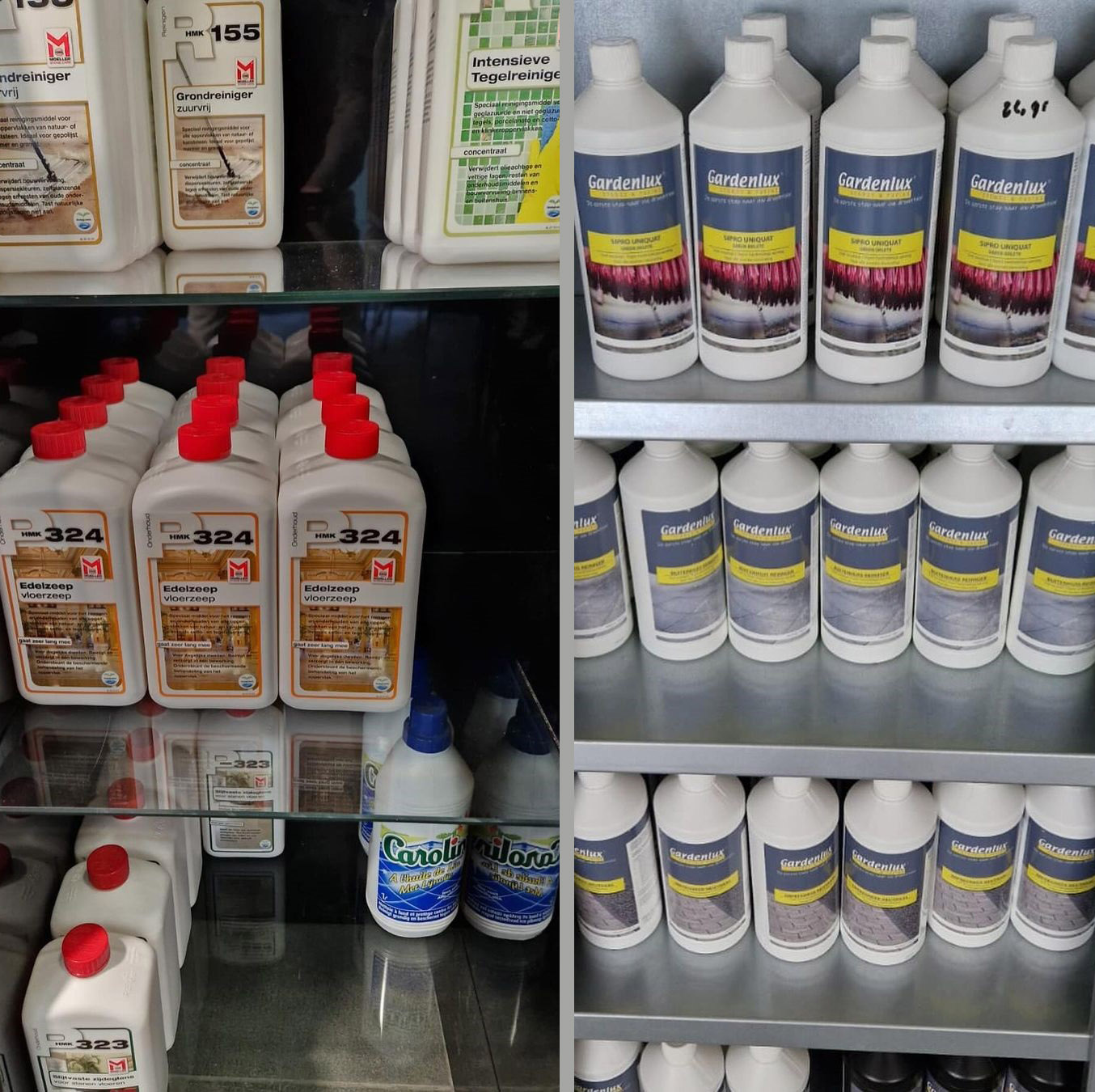 Onderhoudsproducten binnen- en buitentegels