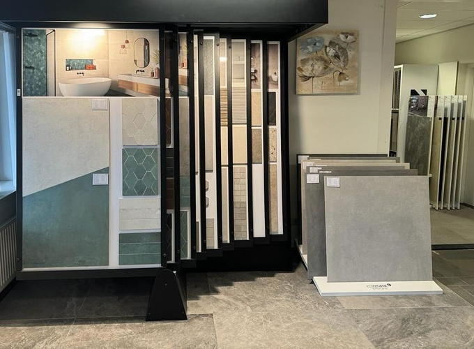 Tegelkasten voor 't uitzoeken