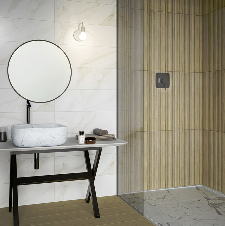 Idea Ceramica by MOMA Feelwood CANNE' + MARBLE ALMOND