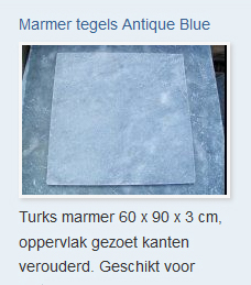 Marmer tegels Antique Blue