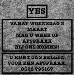 We zijn weer open