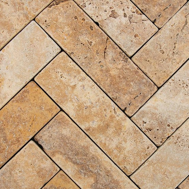 Brick Yellow Travertine