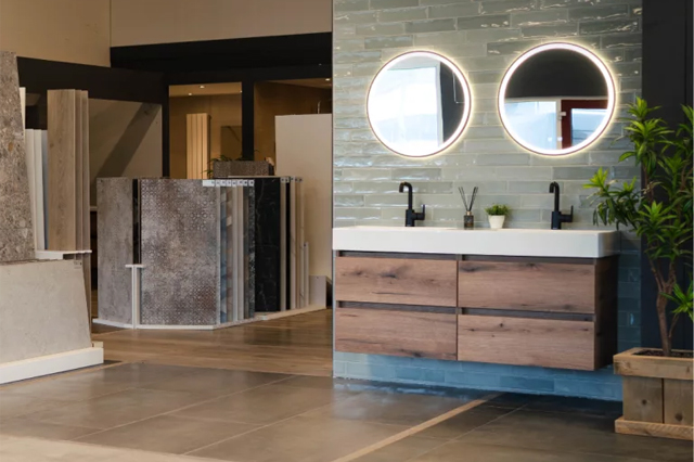 Complete Showroom met veel Tegelsoorten