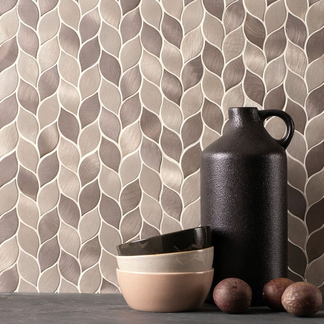 Tegels in de aandacht: Leaf mozaïek tegels 