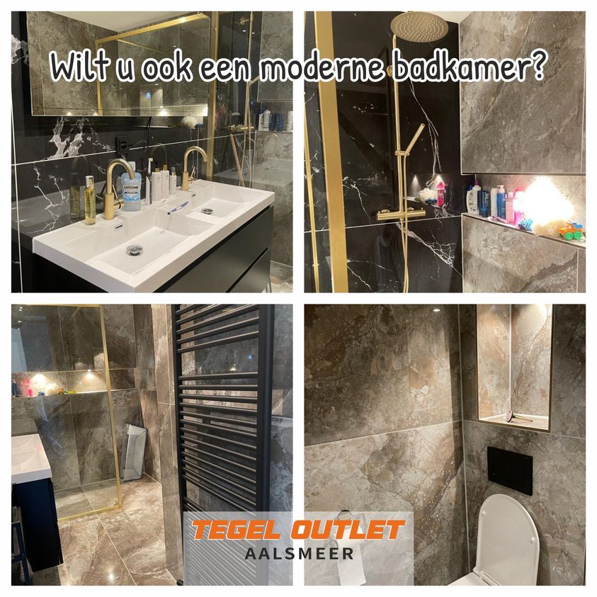 Wilt u ook een moderne badkamer?